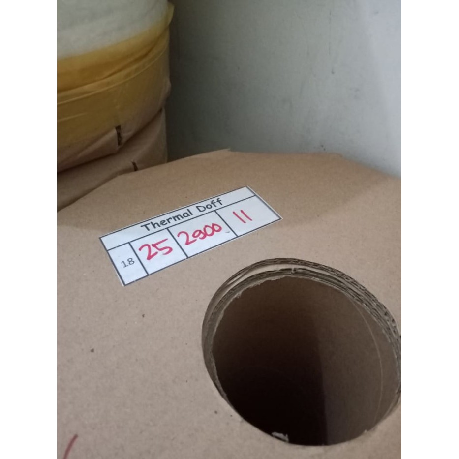 

Plastic Thermal BOPP film UK 25cm tebal 18mic panjang 3000 mtr