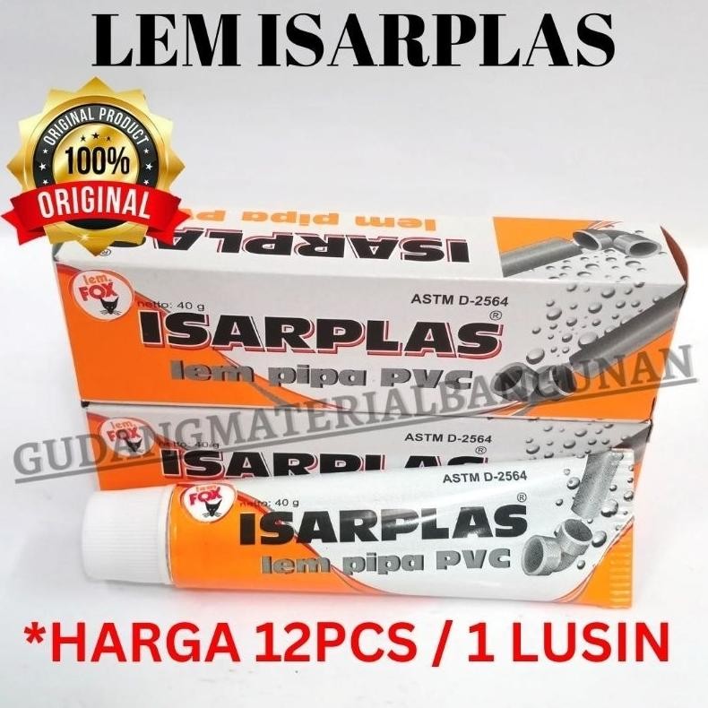 

[12PCS ORIGINAL] LEM PIPA PVC ISARPLAS / LEM ISARPLAS / LEM PVC 1 PACK 1 SLOP 1 LUSIN 12PCS 1PACK - CUCI GUDANG