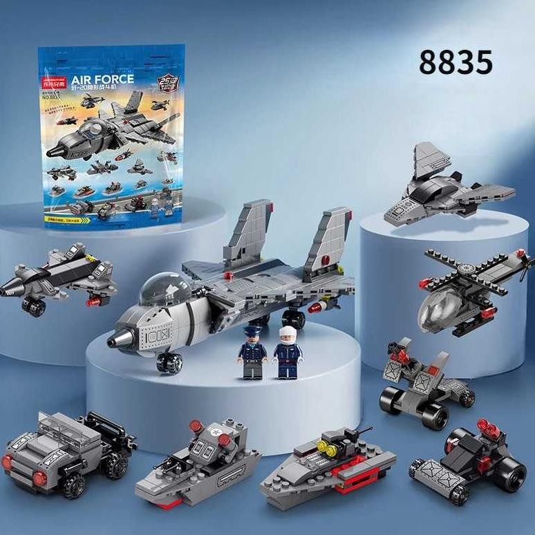 BARU LELE BROTHER Mainan Pesawat Jet Tempur Lego 510 Blocks - 8835