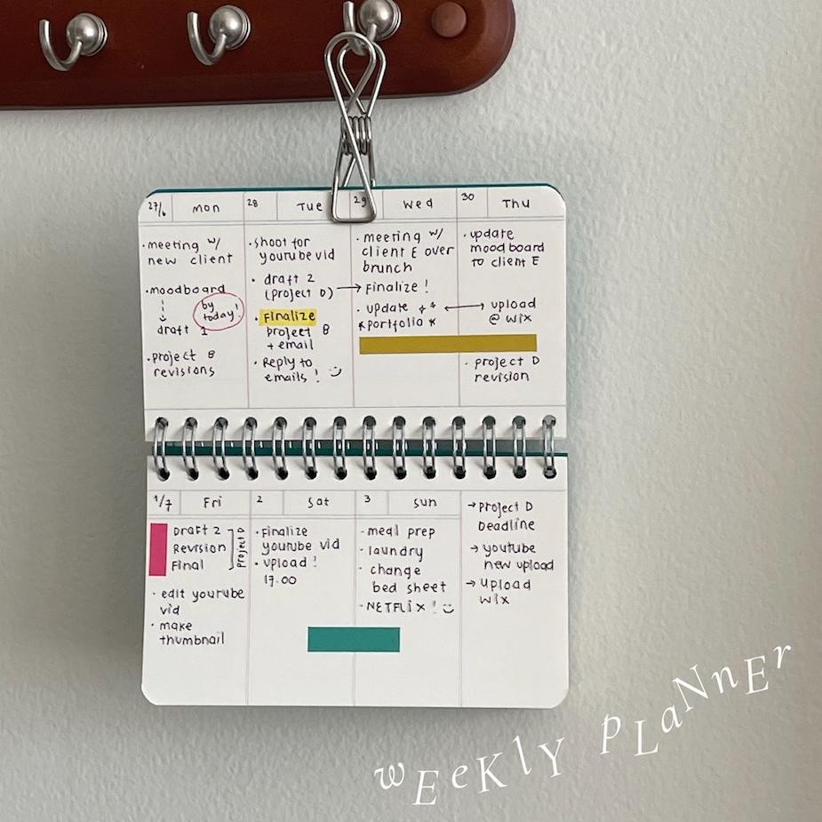 

ORIGINAL Ring Notepad by Keartas Studio (Weekly Planner/Checklist/To Do List/Daily Planner/Ideas/Plain/Blank) sd-67