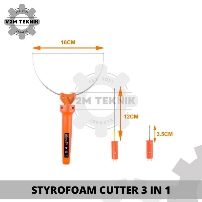 

Styrofoam cutter3In1 - Alat Pemotong Gabus Busa - Hot Wire Foam Cutter