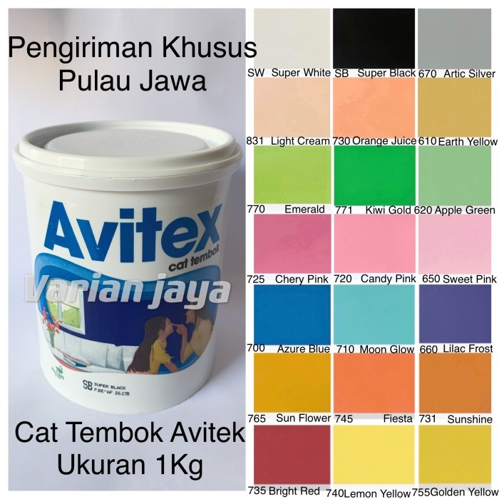 Cat Tembok Avitek 1kg Avian Brands Avitex