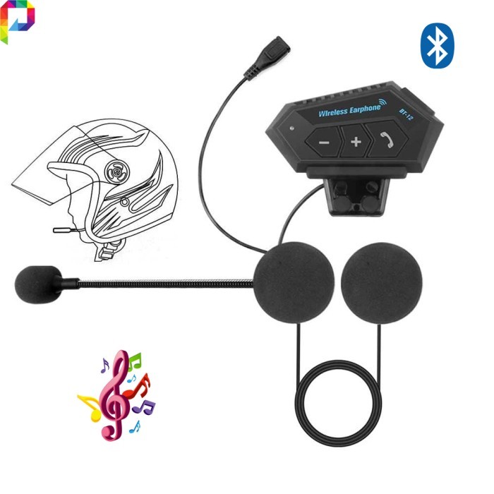 Headset Bluetooth Intercom Interkom Helm Motor Touring