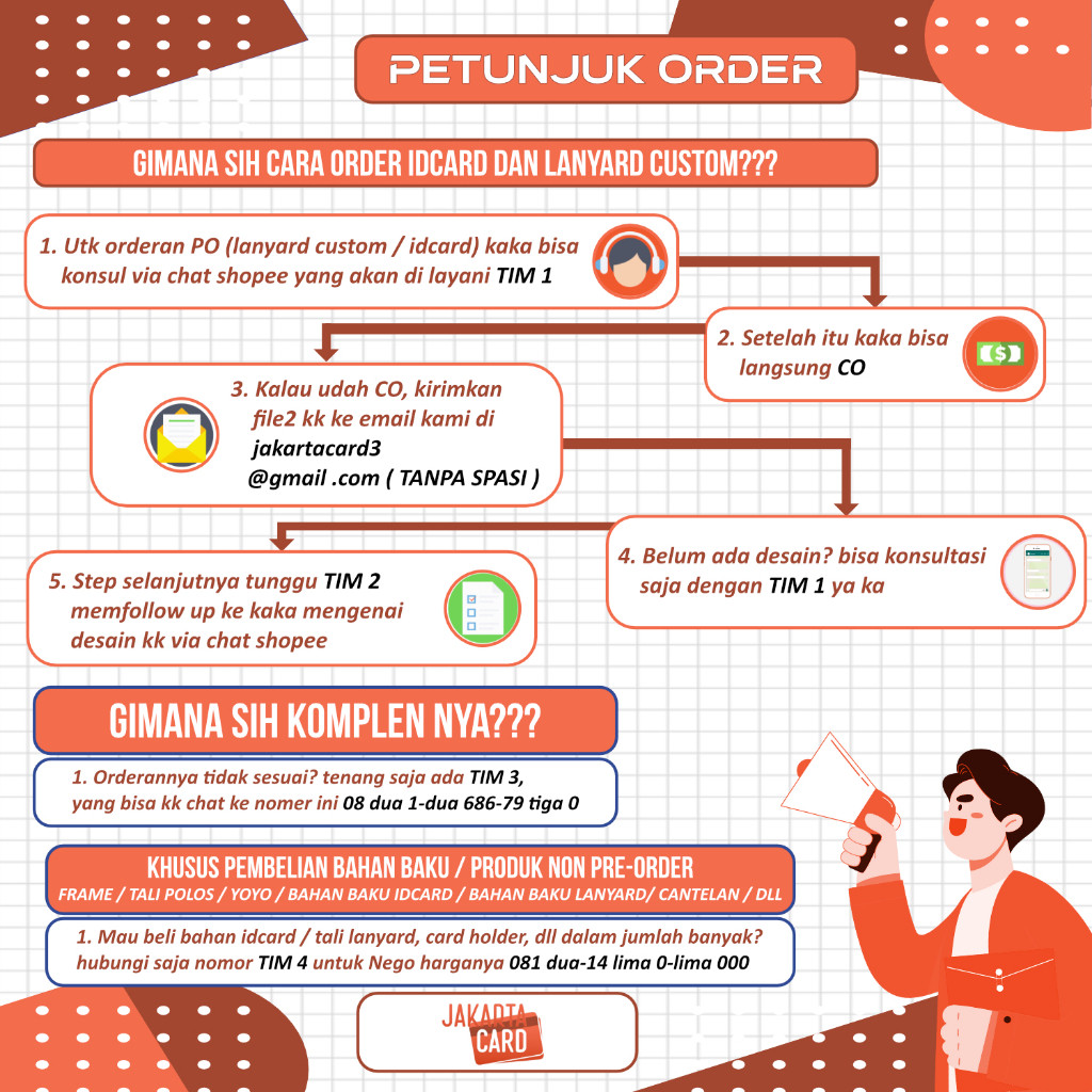 

Tali Id Card Tali Lanyard kalung panitia event acara Gantungan Id Card Card Holder Name Tag 1 cm