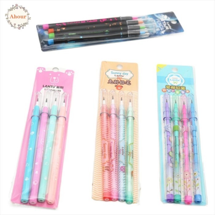 

Vee Ahour Pensil Perlengkapan Sekolah Anak Kartun Plastik Alat Tulis