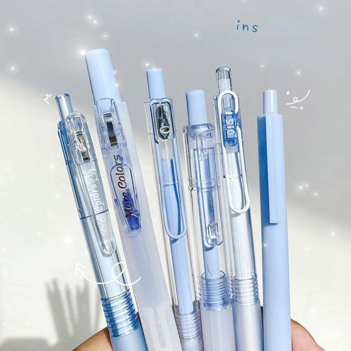 

Vee Karen 6Pcs/Set Gel Pens Set Kantor Sekolah Perlengkapan Alat Tulis