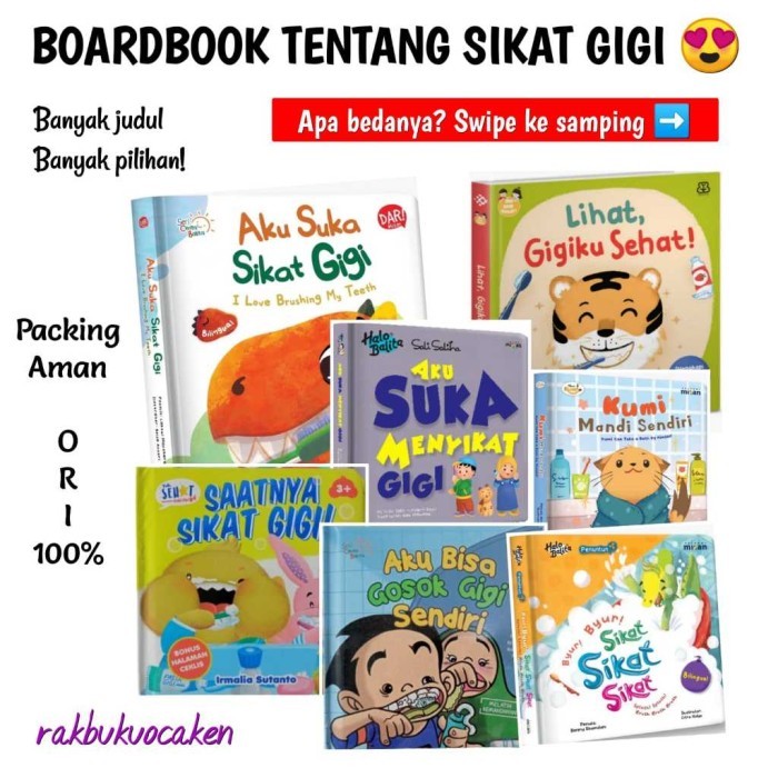 

Bana Boardbook Melatih Anak Sikat Gigi Brushing Teeth Buku Bacaan Bergambar