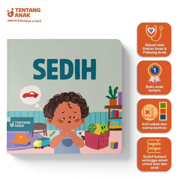 

Bana Tentang Anak - Boardbook Sedih - Buku Cerita Anak Bergambar +2 Tahun