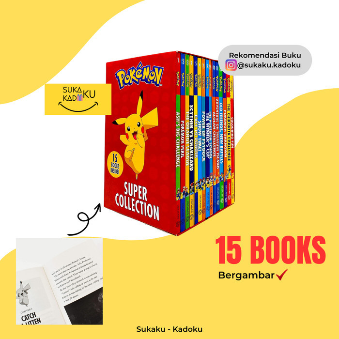 

Bana Pokemon Epic Super Collection Box Set Books Buku Cerita Anak Import