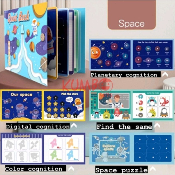 

Bana Quiet Book Reused Buku Edukasi Anak Busy Book Pengetahuan Anak