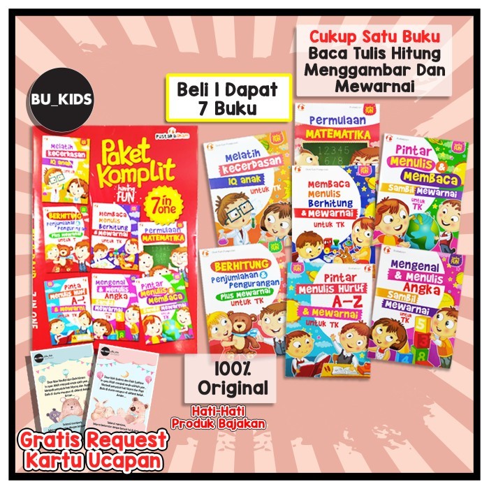 

Bana Buku Belajar Anak Tk Paud Paket Komplit 7 In 1