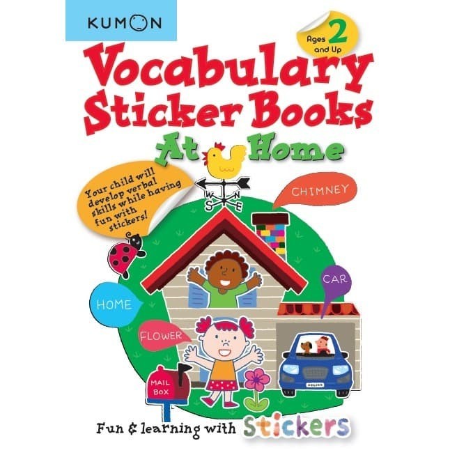

Bana Buku Anak - Kumon - Vocabulary Sticker Books: At Home