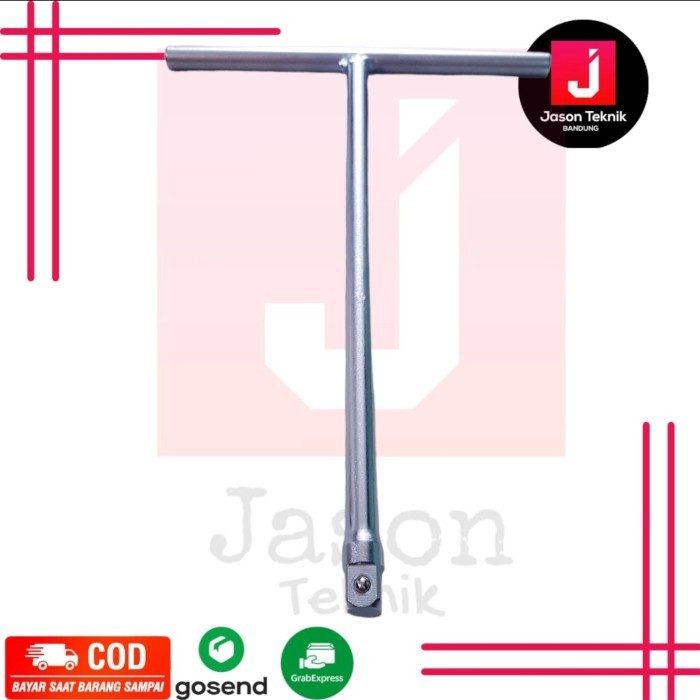 TJAP MATA "T" ADAPTOR GAGANG MATA SOCK MODEL KUNCI T SQUARE 3/8"