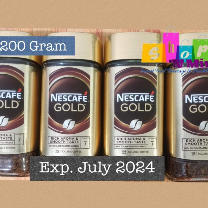 

Nescafe Gold Rich And Smooth Blend Jar 200 /50/100 Gr Import Singapore