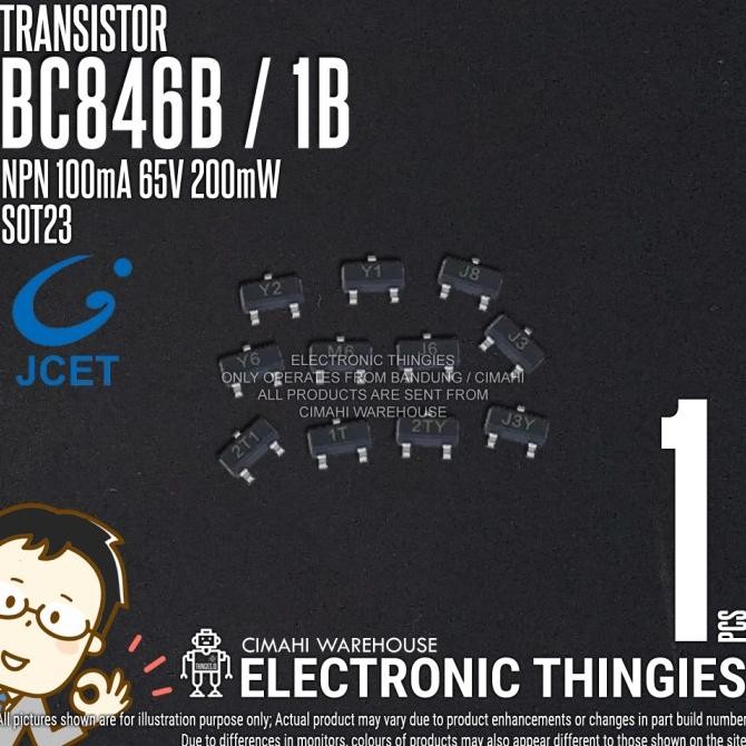 Diskon (20) BC846B JCET SOT32 1B TRANSISTOR SMD BC846 thingie43 Ayo Order