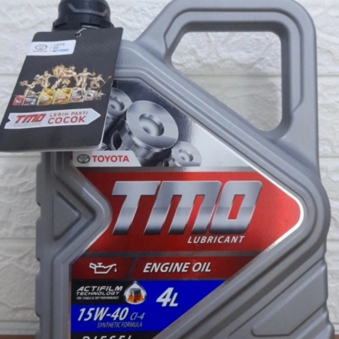 oli toyota 15w 40 diesel 4litr asli oli.mobil diesel
