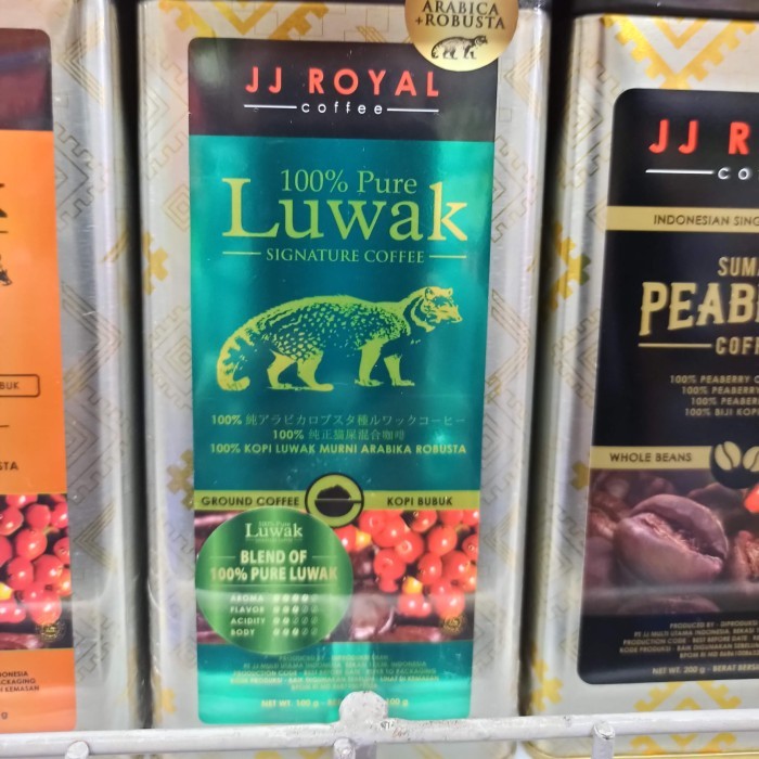 

Jj Royal 100% Pure Luwak Signature Gound Coffee 100Gr