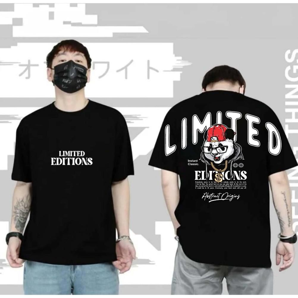 Viral Baju Kaos Tshirt Motif Limited Editions Kaosteddy Bear Boneka Beruang Kaos Pria Wanita Distro 