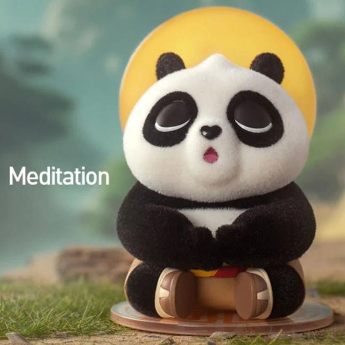 Sale Pop Mart Kungfu Panda 4 Meditation Open Box Confirm Action Figure Collection