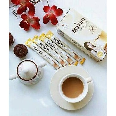 

Maxim White Gold Instant Coffee Mix Stick Kopi Putih 100Pcs Dus