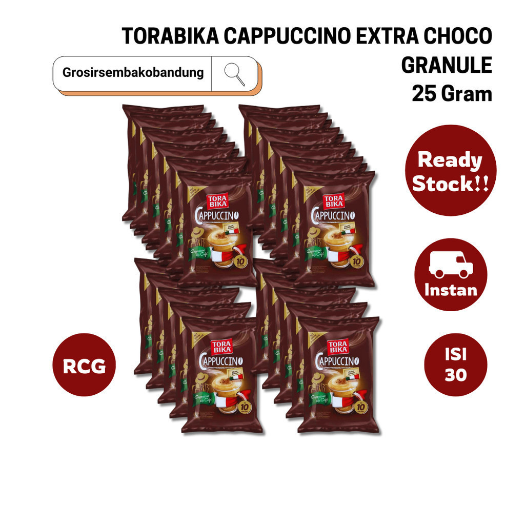 

TORABIKA CAPPUCCINO EXTRA CHOCO GRANULE RCG 10X25g - 3 Rcg - Kota Bandung