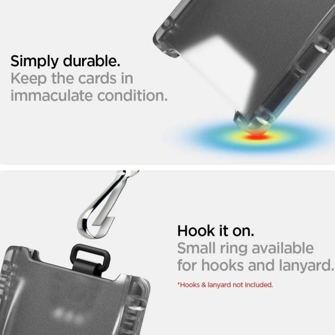 

Baru | Spigen Id Badge Card Name Tag Holder Atm Wallet Money Clip Slim Rfid Original New Dompet Kartu Cover
