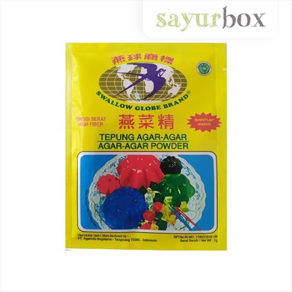 

Swallow Tepung Agar Agar Putih 7 gram Sayurbox