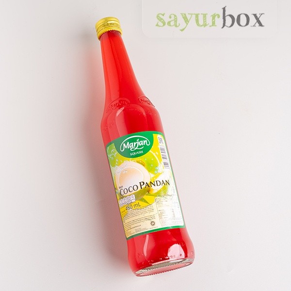 

Marjan Sirup Squash Cocopandan Botol 450 ml Sayurbox