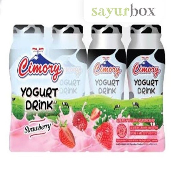 

Cimory Yogurt Drink Strawberry 1 pack isi 4 pcs x 65 ml Sayurbox