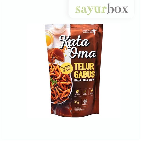 

Kata Oma Telur Gabus Gula Aren 63 gram Sayurbox