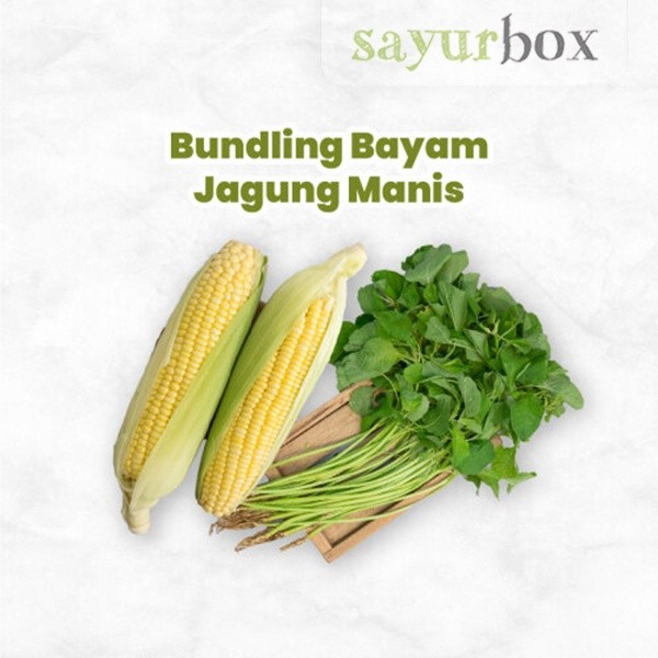 

Bundling Bayam Jagung Manis Konvensional 1 pack Sayurbox