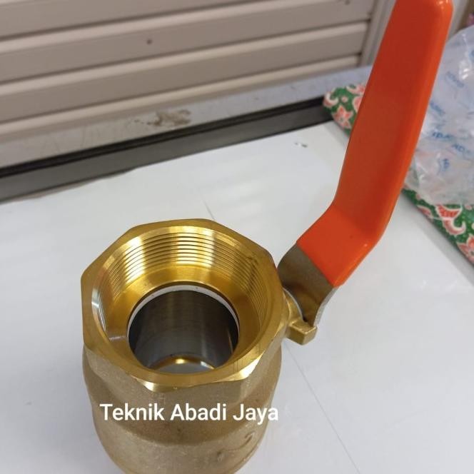 Ball Valve 2" Kuningan Onda Stop Kran Onda 2" Inch