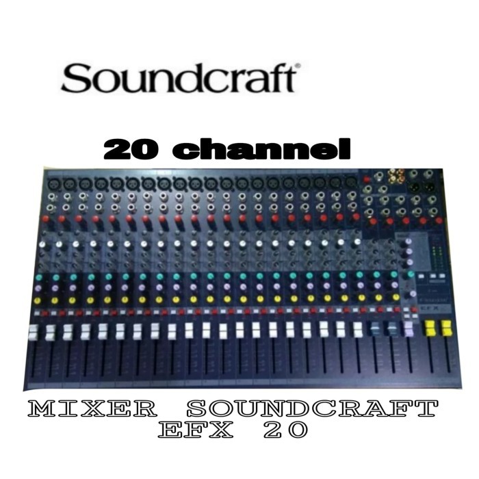 MIXER SOUNDCRAFT EFX 20.(20 channel)