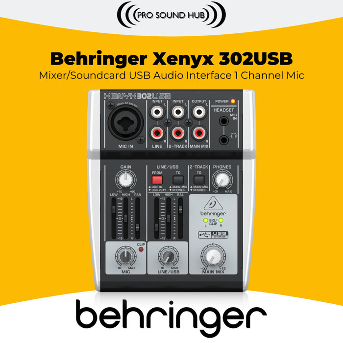 Mixer Behringer Xenyx 302USB 302 USB Audio Interface