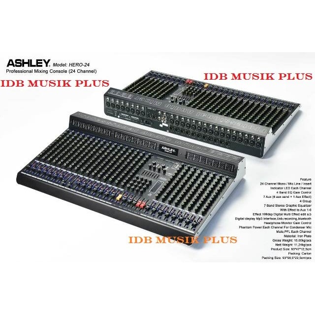 Mixer 24 Channel Ashley Hero24 Hero 24 Original Ashley
