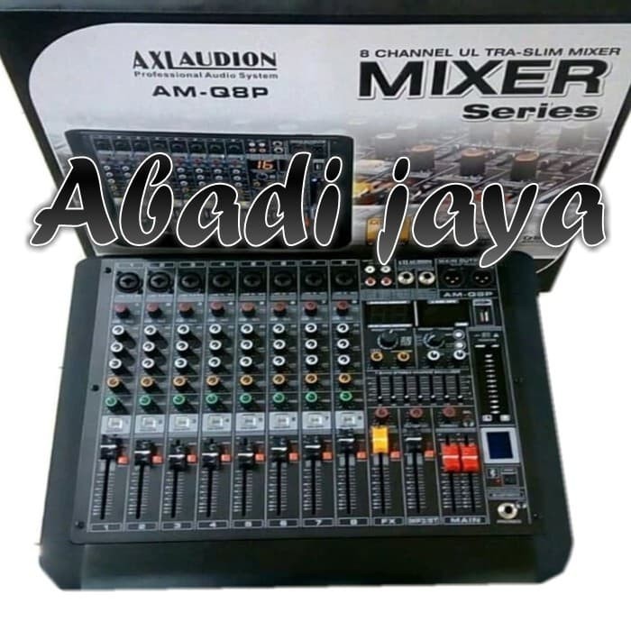 power mixer axl audion am q8p 8ch ORYGINAL axl audion amq8p