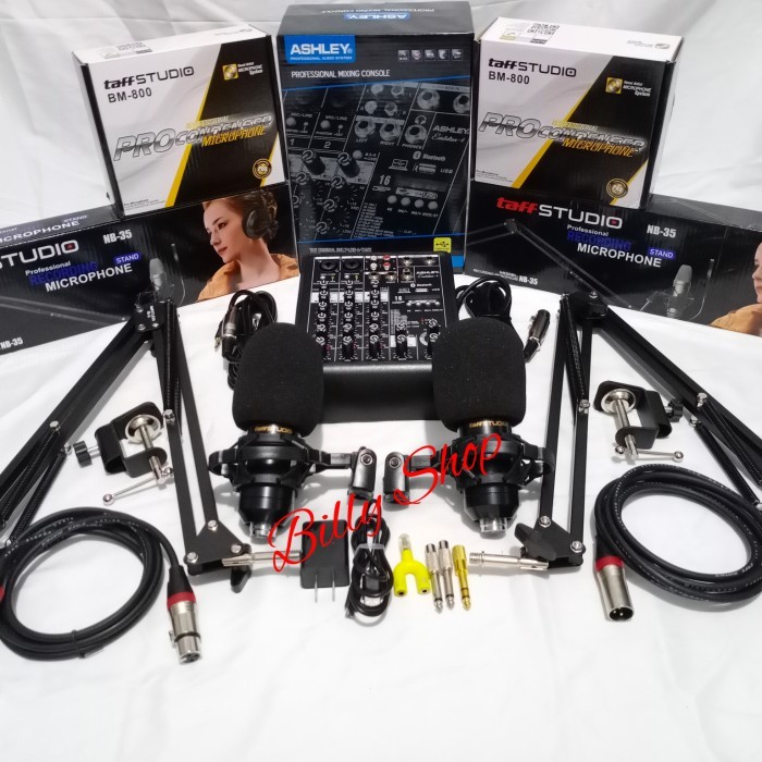 Paket Podcast 2Mic/2 Orang Mixer Ashley Evolution 4