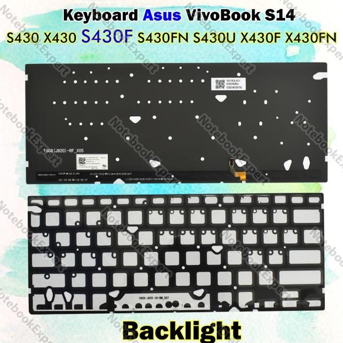 Ready Stock Keyboard Asus Vivobook S14 S430 S430F S430Fn S430U X430F X430Fn Ori