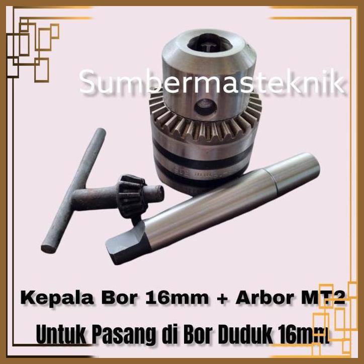 [SMT] ARBOR SET CHUCK BOR 16MM UNTUK BOR DUDUK 16MM KEPALA BOR DUDUK 16MM