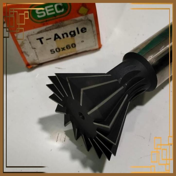 

[JRS] SEC T Angle Cutter 60 Derajat 50x20 16teeth Ekor Burung Dove Tail