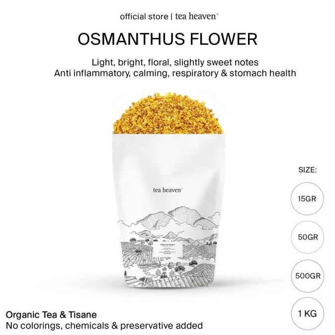 

NEW PRODUK OSMANTHUS FLOWER TEA PREMIUM GRADE ORGANIC TISANE TEH BUNGA OSMANTHUS !!!!!