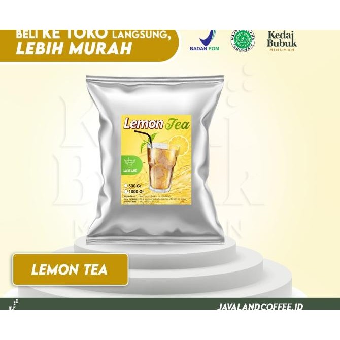 

TERBARU JAVALAND POWDER LEMON TEA 1KG !!!!!