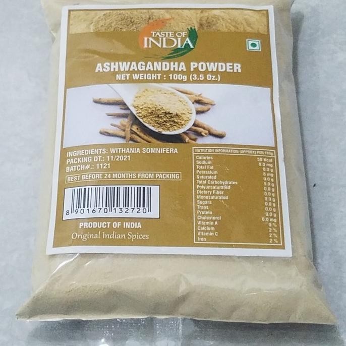 

BIG SALE ASHWAGANDHA POWDER / AKAR ASHWAGANDHA TASTE OF INDIA 100 GRAM !!!!!