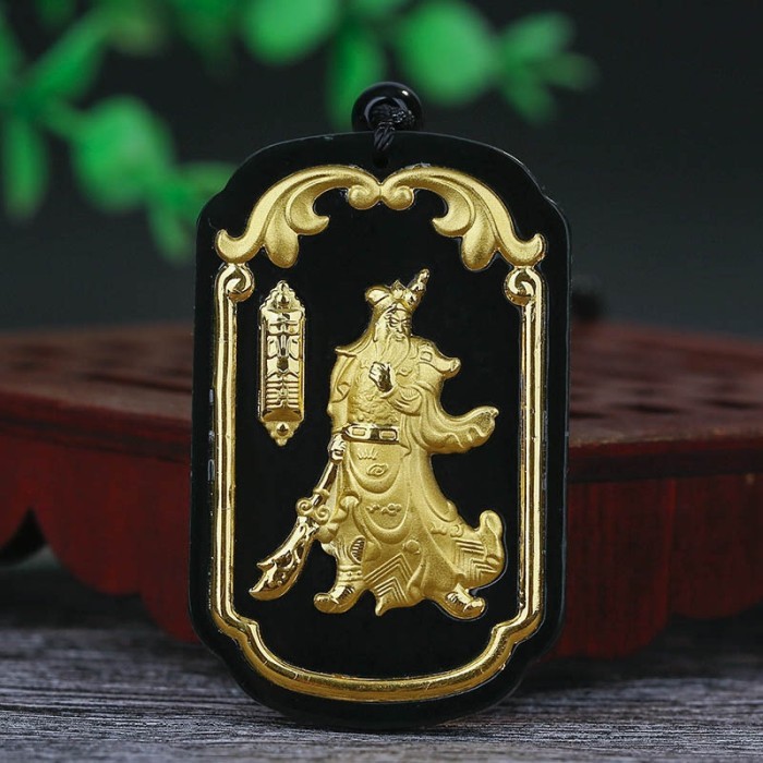 

Ready Liontin Giok Hitam Kuan Gong/Kwan Yu/