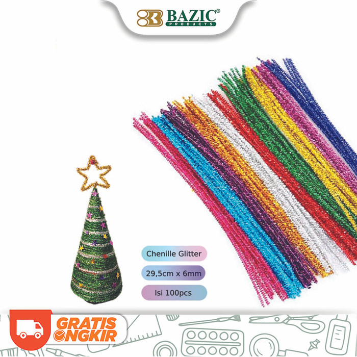 

Sale Bazic Glitter Twist Wire Pipe Chenille Plush - Kawat Beludru