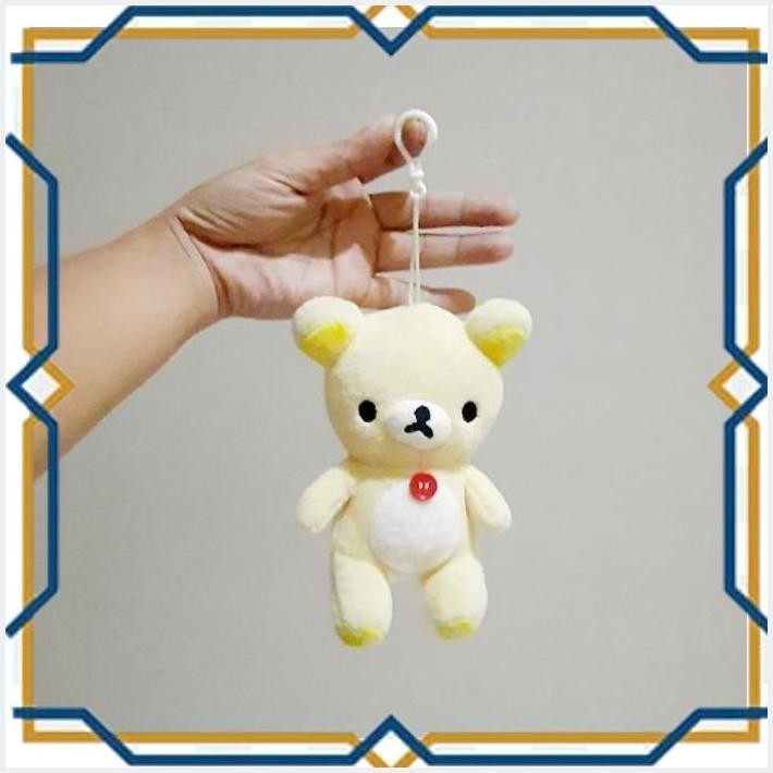 [BON] GANTUNGAN BONEKA CHARACTER RILLAKUMA SIZE 16 CM/GANTUNGAN BONEKA