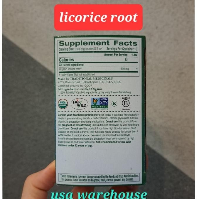 

NEW PRODUK TRADITIONAL MEDICINALS ORGANIC LICORICE ROOT - ROASTED DANDELION ROOT !!!!!