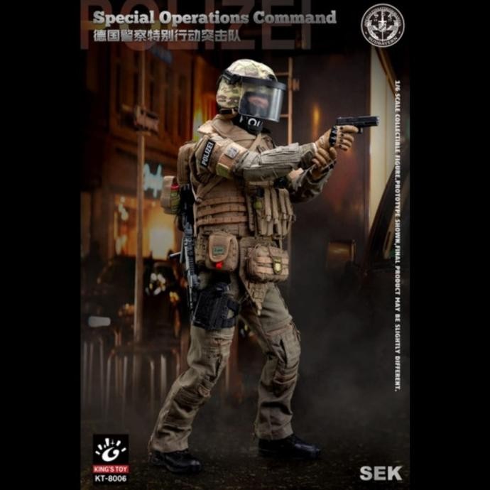 Figure 1:6 King Toys Special Operation Command (SEK ) KT8006