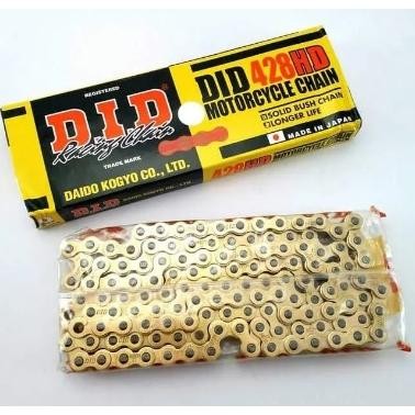 COD RANTAI GOLD EMAS UKURAN 428 HD120 L FUKUKAWA GENUINE PARTS MURAH RANTE VIXION CB150 R15 MEGAPRO 