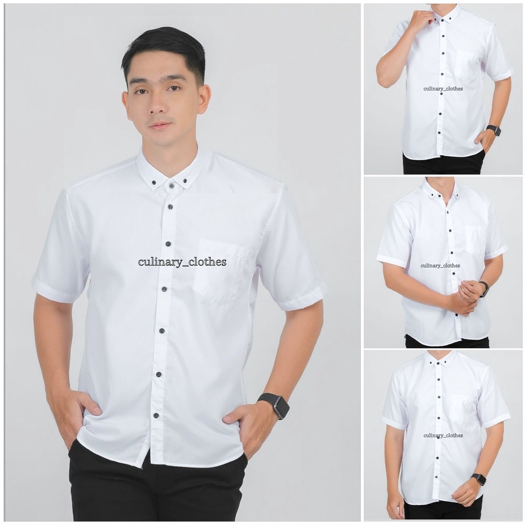 Kemeja Pria Dewasa Terbaru 2024 Fashion Bju Santai Kerja Kantor Kmja Korean Style  Baju Cowok Lengan